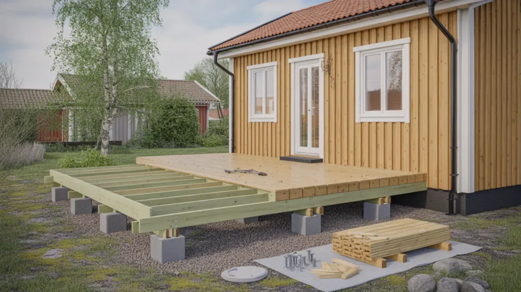 bygg altan i maj regler dimensioner trallval och kostnad med rot